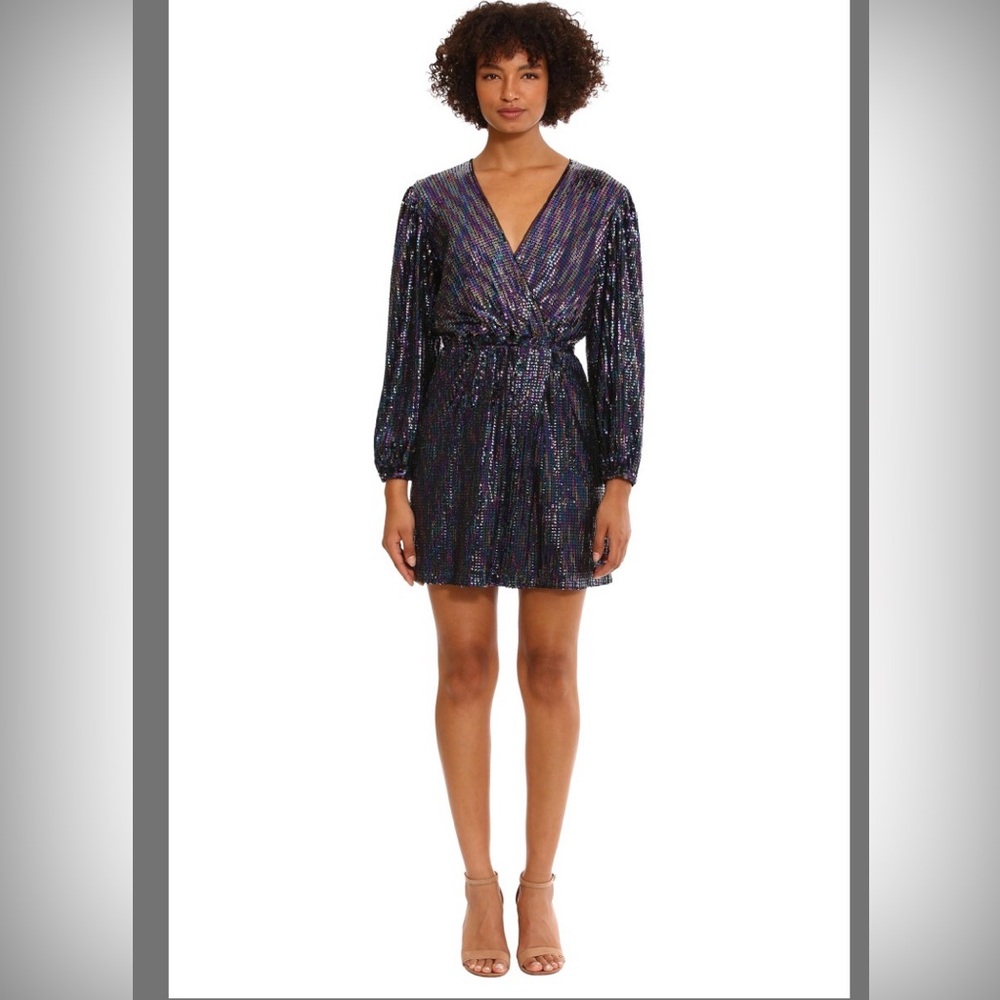 Donna Morgan Multicolor Sequin Dress